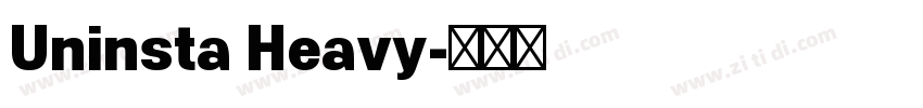 Uninsta Heavy字体转换
